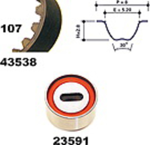 MAPCO 23538 Kit Distribuzione