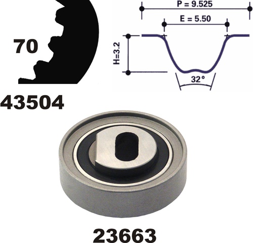 MAPCO 23504 Kit Distribuzione