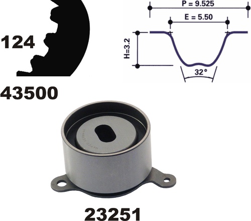 MAPCO 23500 Kit Distribuzione