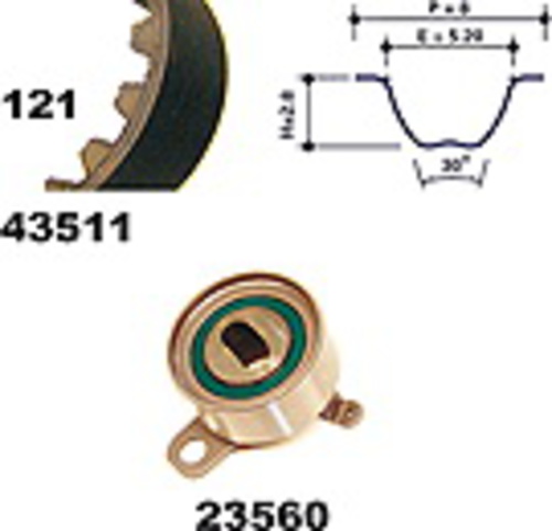 MAPCO 23511 Kit Distribuzione