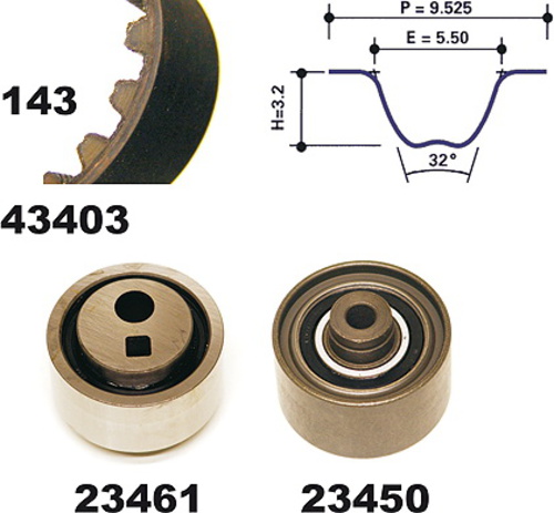 MAPCO 23403 Kit Distribuzione