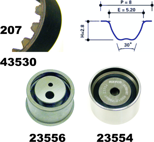 MAPCO 23530 Kit Distribuzione