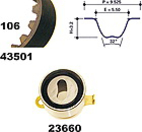 MAPCO 23501 Kit Distribuzione