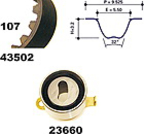 MAPCO 23502 Kit Distribuzione