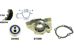 MAPCO 41414 kit distribuzione + pompa acqua